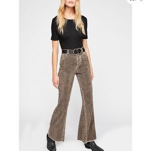 Free people rugged cord flares